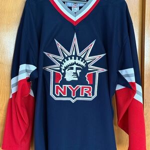 CCM Navy and Red Hockey Jersey